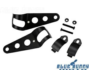 28-35mm フォークマウントヘッドライトホルダー取付ブラケットボバーツーリングクルーザー用 28-35mm Fork Mount Headlight Holder Mounting Brackets For Bobber Touring Cruiser 【並行輸入品】