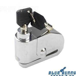 ユニバーサルクロームアラームロックセキュリティ盗難防止ロックバイクディスクブレーキロックキー付き Universal Chrome Alarm Lock Security Anti-theft Lock Bike Disc Brake Lock w/Keys 【並行輸入品】