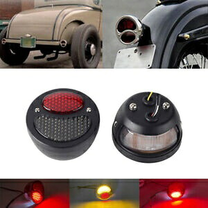スモークレンズリアブレーキテールライトアンバーランターンシグナルライトハーレーカフェレーサー用 Smoke Lens Rear Brake Tailight Amber Run Turn Signal Light For Harley Cafe Racer 【並行輸入品】