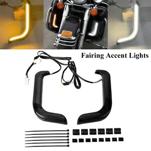 フェアリング アクセント ライト アンバー信号灯ストリート エレクトラグライド用ランニング ランプ Fairing Accent Lights Amber Signal Light Running Lamp For Street Electra Glide 【並行輸入品】