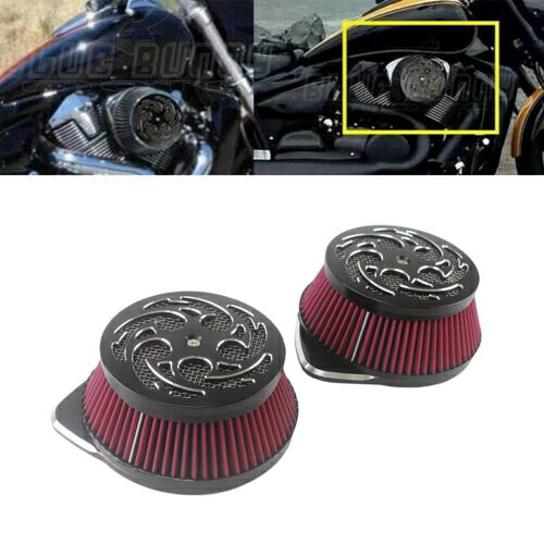 ペアインテークエアフィルタークリーナーキットスズキブルバード M109R VZR1800 2006-2019 Pair Intake Air Filter Cleaner Kit For Suzuki Boulevard M109R VZR1800 2006-2019 【並行輸入品】