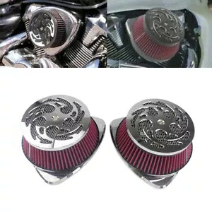 2X インテークエアフィルタークリーナーキットスズキブルバード M109R イントルーダー 1800 06-19 用 2X Intake Air Filter Cleaner Kit For Suzuki Boulevard M109R Intruder 1800 06-19 【並行輸入品】