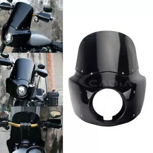 ヘッドライトフェアリング 11インチブラックフロントガラス付き ハーレーローライダーS FXLRS 114 20-21用 Headlight Fairing w/11\