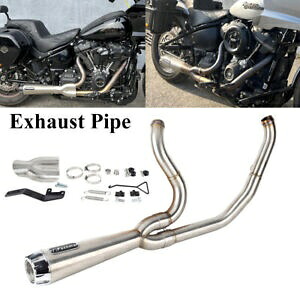 ハーレーストリートボブ 114 用ステンレススチール 2-into-1 フルコンプリートエキゾーストシステム Stainless Steel 2-into-1 Full Complete Exhaust System For Harley Street Bob 114 【並行輸入品】