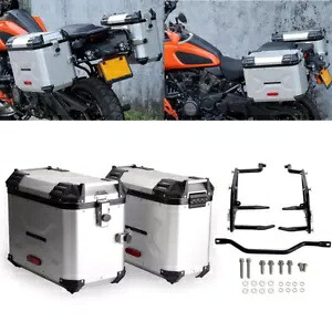 リアサイドケース ラゲッジボックス 取り付けシステム付き 21-up Harley Pan America RA1250用 Rear Side Case Luggage Box w/Mounting System For 21-up Harley Pan America RA1250 【並行輸入品】