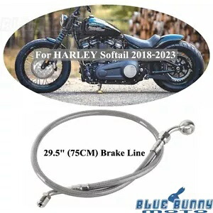 シルバー 75 センチメートルアッパーブレーキライン 29.5 ''ブレーキチューブハーレーファットボブ 114 FXFB /S Silver 75cm Upper Brake Line 29.5'' Brake Tube For Harley Fat Bob 114 FXFB /S 【並行輸入品】