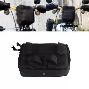 クラブスタイル ブラック ハンドルバー バッグ T バー バッグ ハーレー ダイナ ワイド グライド FXDWG FXDF 用 Club Style Black Handlebar Bag T-Bar Bag For Harley Dyna Wide Glide FXDWG FXDF 【並行輸入品】