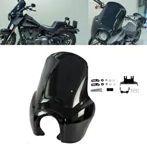フロントフェアリング 15インチフロントガラスキット付き ハーレーソフテイル ローライダー FXLRS 2020-22用 Front Fairing w/15'' Windshield Kit For Harley Softail Low Rider FXLRS 2020-22 【並行輸入品】