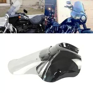 ハーレー ソフテイル ストリート ボブ FXST ブラック ヘッドライト フェアリング 15 インチ クリア フロントガラス用 For Harley Softail Street Bob FXST Black Headlight Fairing 15\