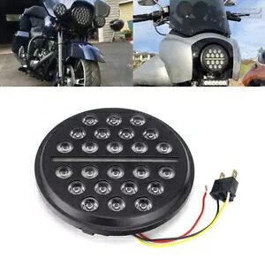 オートバイ LED ヘッドライト 7 インチ DRL Hi/Lo ビーム投影ハーレー FXRT FXRD FXRP 用 Motorcycle LED Headlight 7'' DRL Hi/Lo Beam Projection For Harley FXRT FXRD FXRP 【並行輸入品】