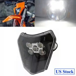 1Pc エンデューロバイク E8 LED ヘッドライト EXC SX SXF XCF 250 350 450 FE TE ヘッドランプ 1Pc Enduro Bike E8 LED Headlight For EXC SX SXF XCF 250 350 450 FE TE Head Lamp 【並行輸入品】