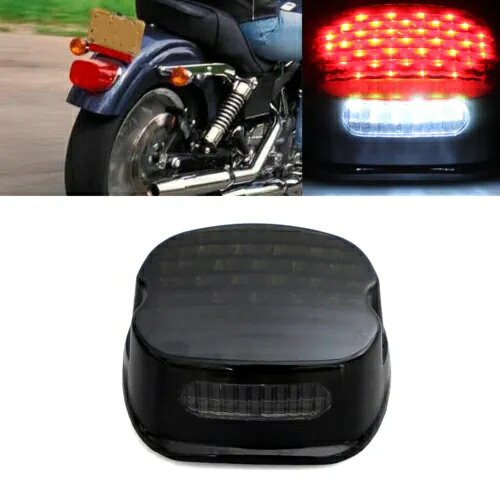1Pc 12V スモークプロファイル LED テールライトブレーキランプハーレーストリートグライドスポーツスター用 1Pc 12V Smoke Profile LED Taillight Brake Lamp For Harley Street Glide Sportster 【並行輸入品】