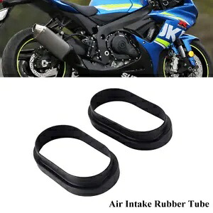 ペアブラックエアインテークゴムチューブスズキ GSXR1000 2005-08 GSXR600/750 06-10 Pair Black Air Intake Rubber Tube For Suzuki GSXR1000 2005-08 GSXR600/750 06-10 【並行輸入品】