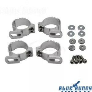 調整可能なヘッドライトフェアリングフロントガラス 42-50 ミリメートルフォーククランプハーレーソフテイル用 Adjustable Headlight Fairing Windshield 42-50mm Fork Clamp For Harley Softail 【並行輸入品】