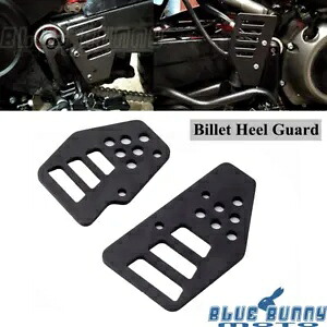 ブラックアルミガードフットペグヒールカバーハーレーパンアメリカ1250 S 21-up用 Black Aluminum Guard Foot Peg Heel Covers For Harley PAN AMERICA 1250 S 21-up 【並行輸入品】