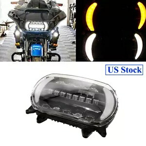 LED ヘッドライト DRL ターンシグナルライトアセンブリハーレー 2015-2022 ロードグライド用 LED Headlight DRL Turn Signal Light Assemblies For Harley 2015-2022 Road Glide 【並行輸入品】