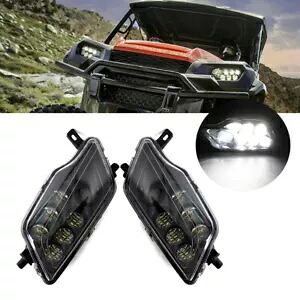 2X フロントホワイト LED ヘッドライトヘッドランプホンダパイオニア 1000 SXS1000 M3 M5 2016 2X Front White LED Headlight Headlamp For Honda Pioneer 1000 SXS1000 M3 M5 2016 【並行輸入品】