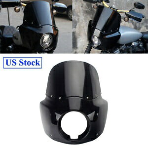 ヘッドライトフェアリングアッパーフロントガラスハーレーソフテイルローライダーFXLR FXST 18-22用 Headlight Fairing Upper Windshield For Harley Softail Low Rider FXLR FXST 18-22 【並行輸入品】