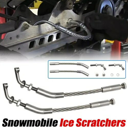 スノーアイススクラッチャー スノーモービルスクラッチャー 逆互換性 ポラリススキードゥー用 Snow Ice Scratchers Snowmobile Scratcher Reverse Compatible For Polaris Ski Doo 【並行輸入品】