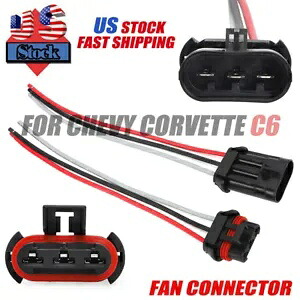 05-13 シボレーコルベット C6 クールファンコネクタ男性女性アップグレード 12Ga Hd ワイヤー For 05-13 Chevy Corvette C6 Cool Fan Connector Male Female Upgraded 12Ga Hd Wire 【並行輸入品】