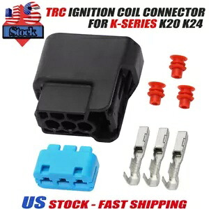 ホンダアコードシビック TRC K20 K24 点火コイルパックコネクタプラグハウジング米国 For Honda Accord Civic TRC K20 K24 Ignition Coil Pack Connector Plug Housing US 【並行輸入品】