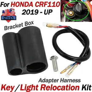 キー/ライト再配置キット アダプターブラケットボックス付き ホンダ CRF110 CRF110F 2019+ Key / Light Relocation Kit w/ Adapter Bracket Box For Honda CRF110 CRF110F 2019+ 【並行輸入品】