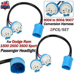 94-01 ダッジラム 1500 2500 3500 スポーツ変換ハーネス 9004 から 9004/9007 US For 94-01 Dodge Ram 1500 2500 3500 Sport Conversion Harness 9004 To 9004/9007 US 【並行輸入品】
