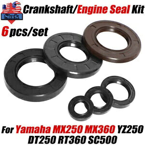 ヤマハ MX250 MX360 1973-1974 エンジンシール 6 個セット YZ250 DT250 RT360 SC500 US For Yamaha MX250 MX360 1973-1974 Engine Seal SET of 6 YZ250 DT250 RT360 SC500 US 【並行輸入品】