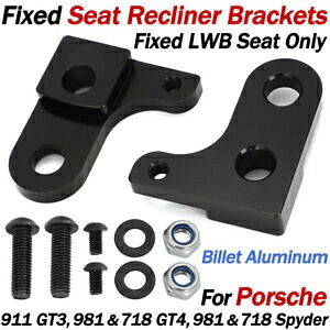 ポルシェ 918 固定 LWB シートリクライニングブラケット 911 GT3 981 & 718 GT4 / スパイダー For Porsche 918 Fixed LWB Seat Recliner Brackets 911 GT3 981 & 718 GT4 / Spyder 【並行輸入品】