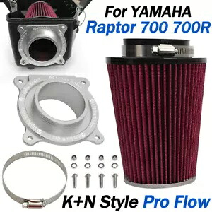 プロフローエアフィルターインテーククリーナー + アダプターヤマハラプター 700 700R 2006-2021 Pro Flow Air Filter Intake Cleaner +Adapter For Yamaha Raptor 700 700R 2006-2021 【並行輸入品】