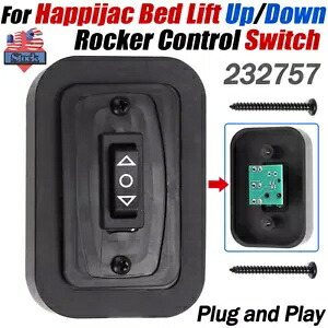 ロッカー コントロール スイッチ アップ ダウン プラグ アンド プレイ RV ソファ二段ベッド リフト # 232757 ブラック Rocker Control Switch Up Down Plug And Play RV Sofa Bunk Bed Lift # 232757 Black 【並行輸入品】