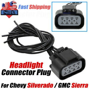 ヘッドライトコネクタワイヤープラグシボレーシルバラード/GMC シエラ 2014 2015 ハロゲン用 Headlight Connector Wire Plug For Chevy Silverado / GMC Sierra 2014 2015 Halogen 【並行輸入品】