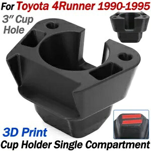 1990-1995 トヨタ 4 ランナーカップホルダーインサートシングルコンパートメントコンソール第 2 世代用 For 1990-1995 Toyota 4Runner Cup Holder Insert Single Compartment Console 2ndGen 【並行輸入品】