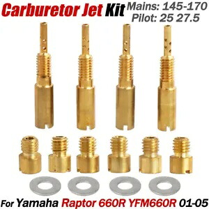 YFM660R ジェットキットマルチステージ 3-6 ラプター 660R 01-05 パイロット 25/27.5 メイン 145-170 For YFM660R Jet Kit Multi Stage 3-6 Raptor 660R 01-05 Pilot 25/27.5 Main 145-170 【並行輸入品】