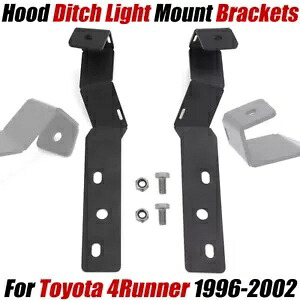 ディッチライトブラケット 1996-2002 トヨタ 4 ランナーフードライトポッド取付キット用 Ditch Light Brackets For 1996-2002 Toyota 4Runner Hood Light Pod Mounting Kit 【並行輸入品】
