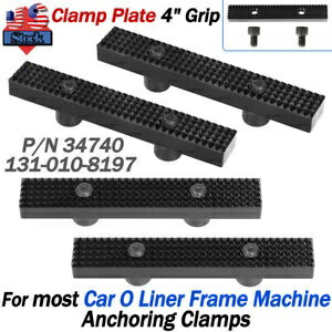 車用Oライナーフレームマシンアンカークランププレートグリップ4インチ交換キット4個 For Car O Liner Frame Machine Anchoring Clamp Plate Grip 4\