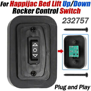ロッカーコントロールスイッチアップダウンプラグアンドプレイ RV ソファ二段ベッドリフトブラック 232757 Rocker Control Switch Up Down Plug N Play For RV Sofa Bunk Bed Lift Black 232757 【並行輸入品】