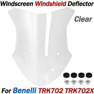 クリアフロントガラスフロントガラスディフレクターベネリ TRK702 TRK702X ツーリング Clear Front Windscreen Windshield Deflector For Benelli TRK702 TRK702X Touring 【並行輸入品】