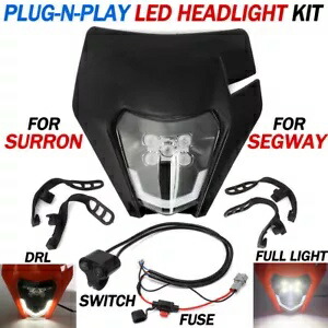 LED ヘッドライトキット スイッチ&マウントブラケット付き Sur Ron Light Bee X Segway X260用 LED Headlight Kit w/ Switch & Mount Bracket For Sur Ron Light Bee X Segway X260 【並行輸入品】