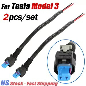 テスラモデル 3 フロント左右衝撃センサーコネクタプラグピグテールワイヤー米国 For Tesla Model 3 Front Left Right Impact Sensor Connector Plug Pigtail Wire US 【並行輸入品】