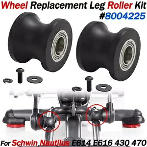 2x ホイールローラー部品 8004225 シュウィンノーチラス E614 E616 430 470 楕円形 2x Wheel Roller Part 8004225 For Schwinn Nautilus E614 E616 430 470 Elliptical 【並行輸入品】