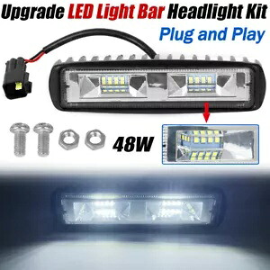 Talaria Sting R MX4 用アップグレード 48W LED ヘッドライト ライトバーキット - プラグアンドプレイ Upgraded 48W LED Headlight Light Bar Kit for Talaria Sting R MX4 - Plug and Play 【並行輸入品】