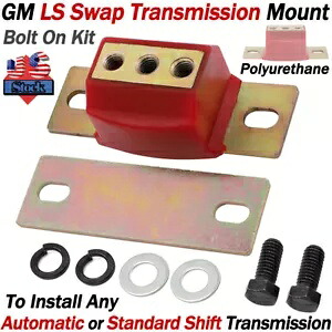 GM LS スワップトランスミッションマウントキット 4.8 5.3 6.0 4L60E 4L80E 6L90 ポリウレタン用 For GM LS Swap Transmission Mount Kit 4.8 5.3 6.0 4L60E 4L80E 6L90 Polyurethane 【並行輸入品】