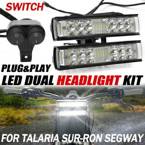 ヘッドライトデュアルライトバープラグアンドプレイ + スイッチサーロンセグウェイ X260 X160 タラリア Headlight Dual Light Bar PLUG N PLAY +Swich For Sur Ron Segway X260 X160 Talaria 【並行輸入品】