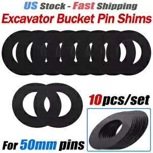 掘削機スキッドステアキャットボブキャットディア用50mmバケットピンシム 小松竹内 50mm Bucket Pin Shims for Excavator Skid Steer Cat Bobcat Deere Komatsu Takeuchi 【並行輸入品】