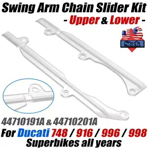 Ducati 748 916 996 998 スイングアームチェーンアッパー & ロアースライダー 44710191A 44710201A For Ducati 748 916 996 998 Swingarm Chain Upper&Lower Slider 44710191A 44710201A 【並行輸入品】