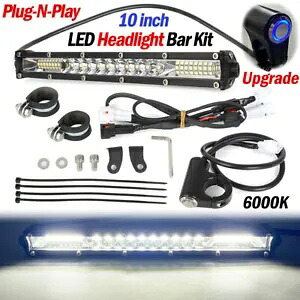 CRF110F KLX110 110L TTR110E LED ヘッドライトライトバー照明キットプラグアンドプレイ用 For CRF110F KLX110 110L TTR110E LED Headlight Light Bar Lighting Kit Plug-N-Play 【並行輸入品】