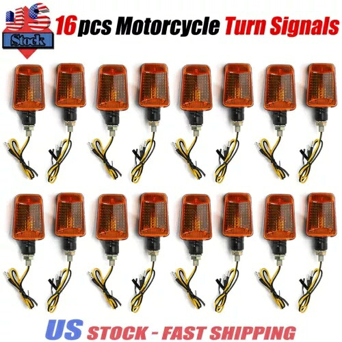 16 個オートバイターンシグナルホンダナイトホーク 250 650 750 シャドウ VT750 VT110 16pcs Motorcycle Turn Signals For Honda Nighthawk 250 650 750 Shadow VT750 VT110 【並行輸入品】