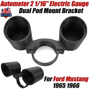 ロープロファイル ラリーパック ゲージ ポッド マウント 1965-66 フォード マスタング オートメーター 2 1/16インチ用 Low Profile Rally Pac Gauge Pod Mount for 1965-66 Ford Mustang Autometer 2 1/16\
