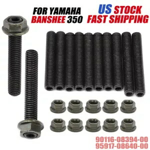 シリンダークールヘッドスタッドキットケース硬化六角ボルトはヤマハバンシー87-06に適合します Cylinder Cool Head Studs Kit Case Hardened Allen Bolts Fits Yamaha Banshee 87-06 【並行輸入品】